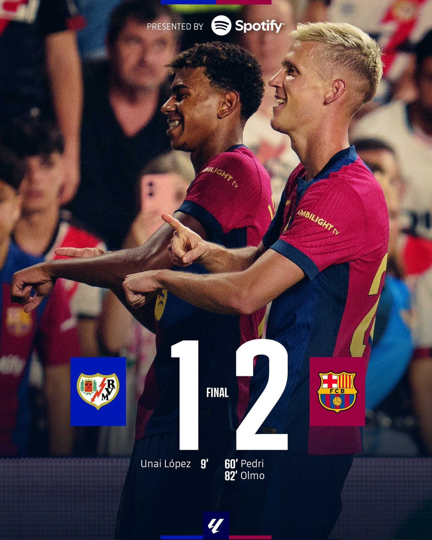 Rayo Vallecano 1:2 FC Barcelona